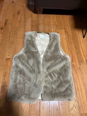 TAN Faux Fur Vest -